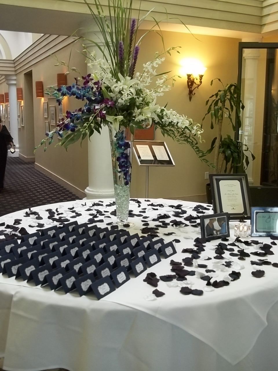 wedding place card table